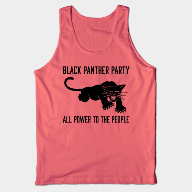 The Black Panther Party, All Power To The People, Black History, Black Lives Matter Tank Top by UrbanLifeApparel